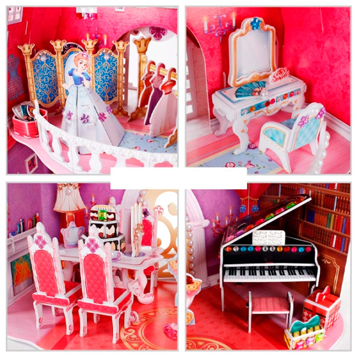 3D puzzle Cubicfun Aniversarea printesei E1622h