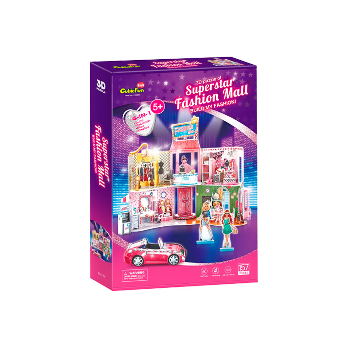3D puzzle Cubicfun Mall modern pentru super vedete E1617h