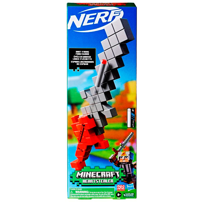 Меч-Бластер Nerf Minecraft Heartstealer F7597