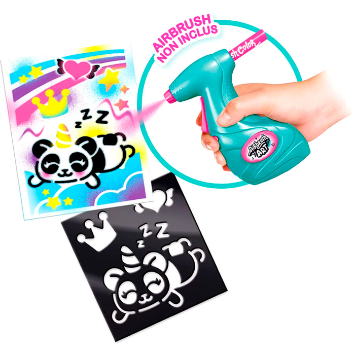 Set creativ "Airbrush art" cu aerograf AIR015