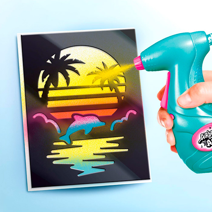 Set creativ "Airbrush art" cu aerograf AIR015