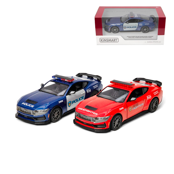 Masina Ford Mustang "Kinsmart" Politie/Pompieri KT5455R