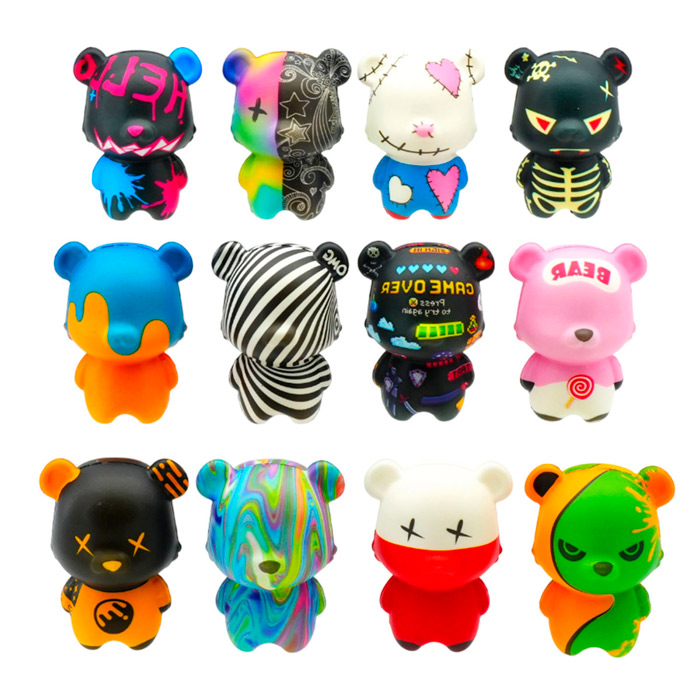 Figurina-squishy ursulet Hype Bears Tiki Wiki SQ027