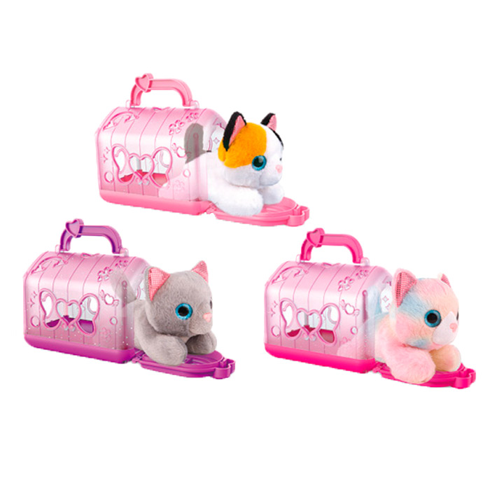 Jucarie moale Pisica in transportor DR5118